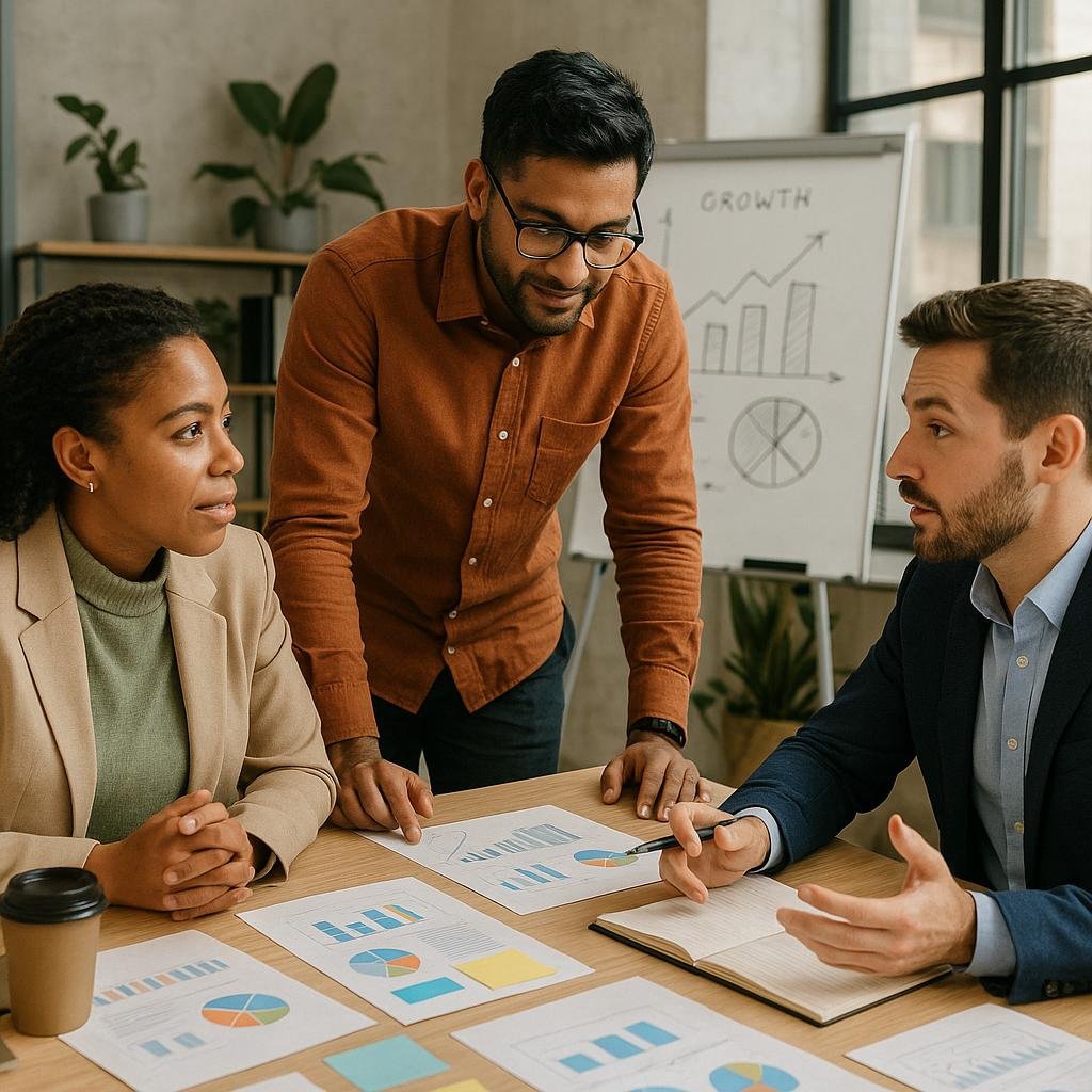 Business development strategy session for healthcare hiring
